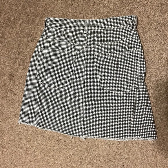 Zara‎ gingham black and white mini skirt size XS - Picture 5 of 7
